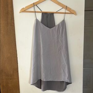 Elegant Gray Sleeveless Top